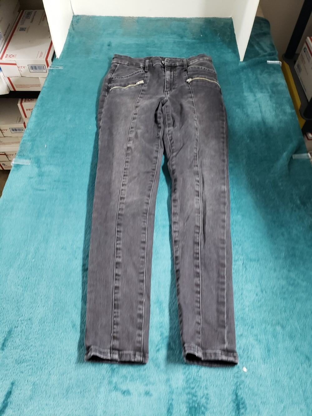 Joes Jeans Size 26 Womens Black Pants Stretch Denim High Rise Skinny Ankle